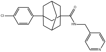 3-(4-氯苯基)-N-(4-吡啶基甲基)金刚烷-1-甲酰胺