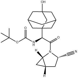 N-[(1S)-2-[(1S,3S,5S)-3-氰基-2-氮杂双环[3.1.0]己烷-2-基]-1-(3-羟基三环[3.3.1.13,7]癸烷-1-基)-2-氧代乙基]氨基甲酸 1,1-二甲基乙酯